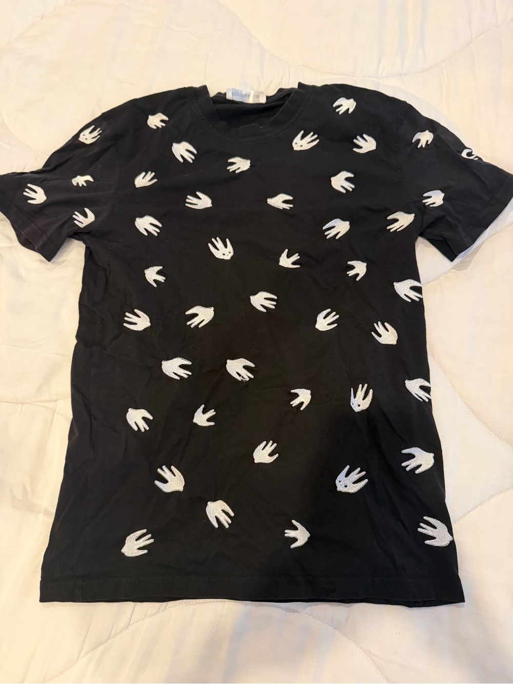 Alexander McQueen shirt with swallows